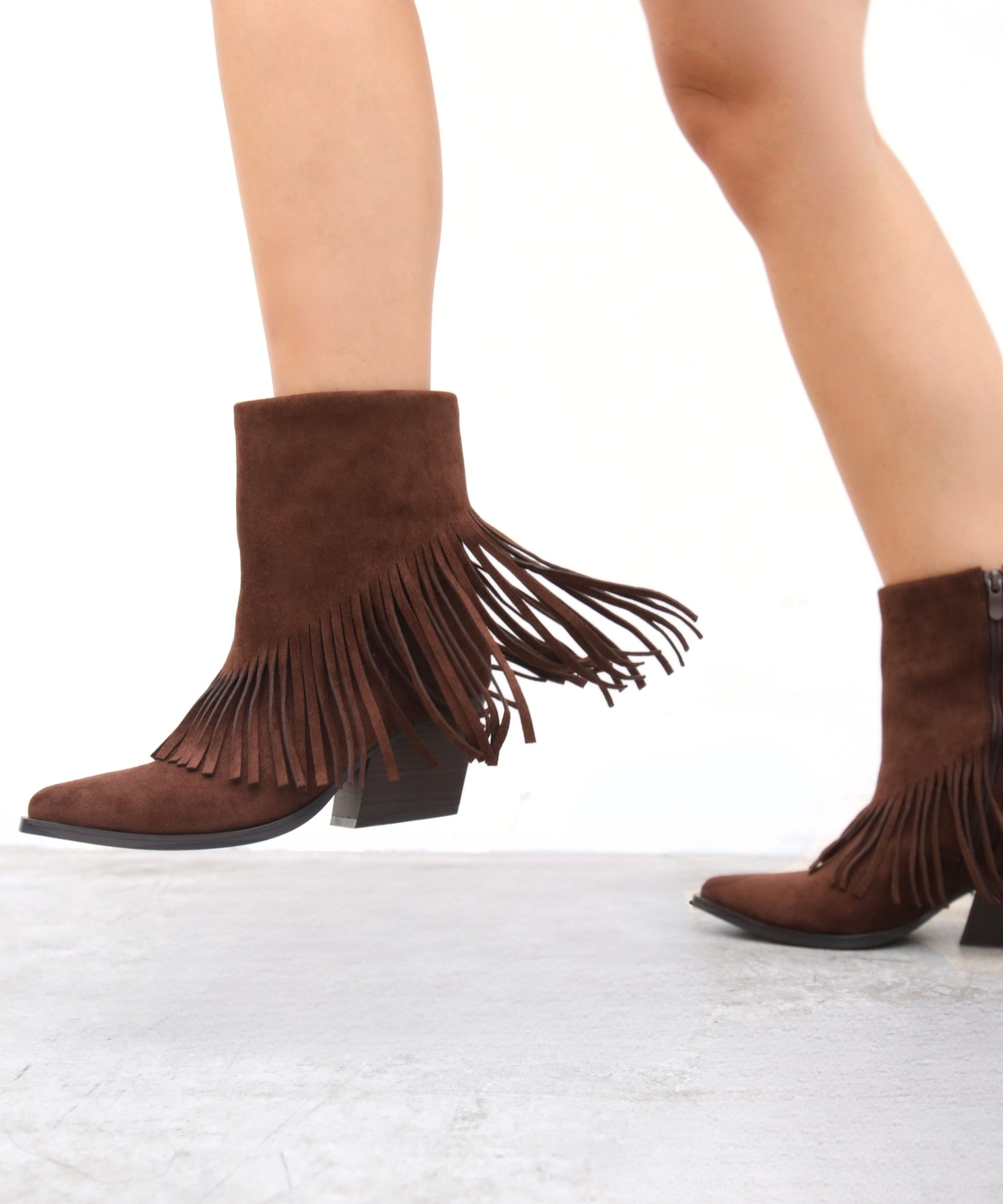 Botins cowboy franjas